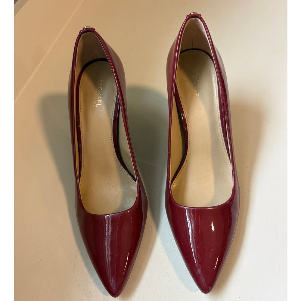 Michael Michael Kors Dorothy Flex Red Patent Point Toe Heels 9